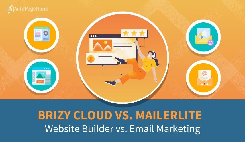Brizy Cloud vs. MailerLite – Website Builder vs. Email Marketing