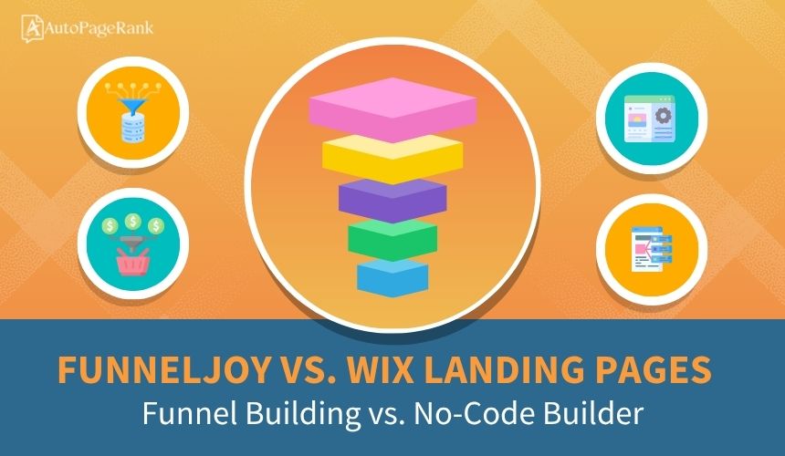 FunnelJoy vs. Wix Landing Pages – Funnel Building vs. No-Code Builder